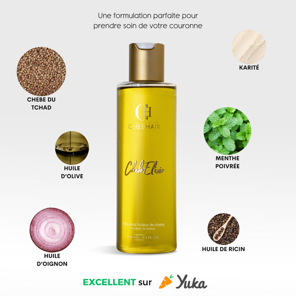 2 Chebelixir + Applicateur d'huile OFFERT ( 3 mois de soins)