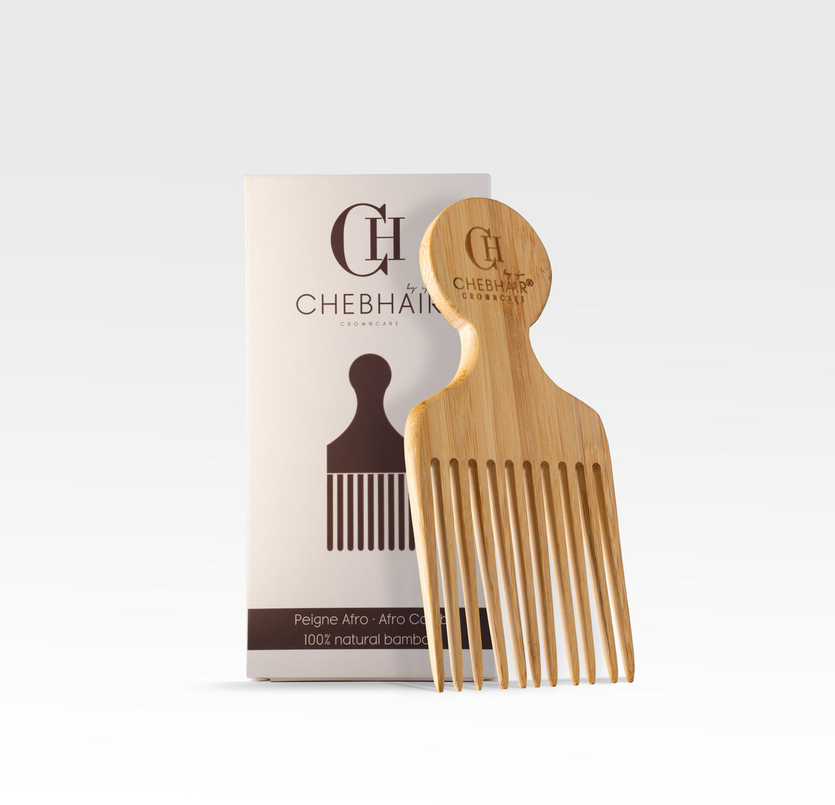 ChebHair bamboo comb (old logo)